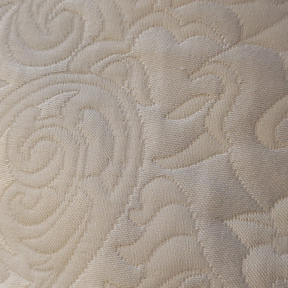Vintage Allison Taylor Nights Cream Quilted Paisley Motif 80s A Line Full Preppy - Picture 2 of 15